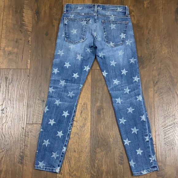 Current/Elliott The Stiletto White Star Skinny Mid-Low Rise Jeans 27 EUC - Picture 10 of 16